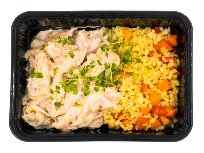 Chicken Fricassée with Nutmeg and Bulgur