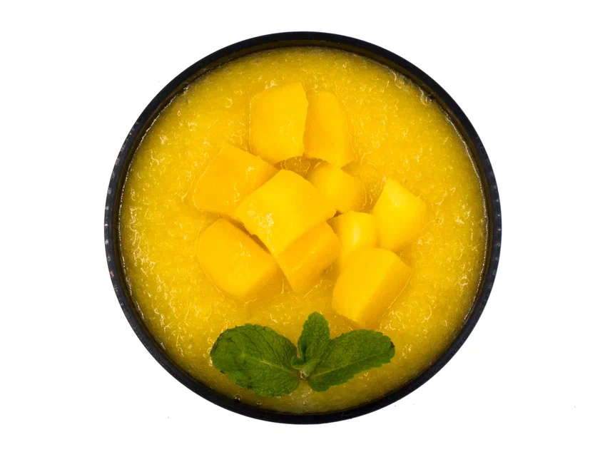 Mango and Peach Pudding Delight
