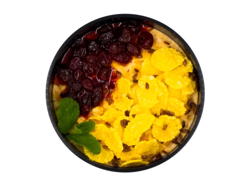 Oatmeal with Cranberries and Spiced Pepper Butter