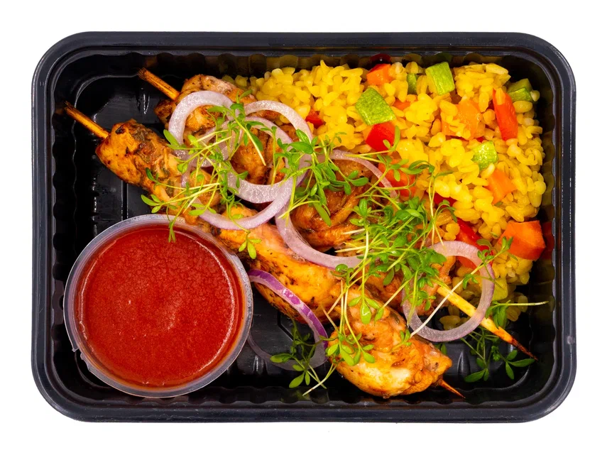 Orange-Marinated Skewers with Bulgur