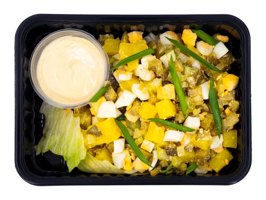 Potato Salad with Celery and Pickled Cucumbers