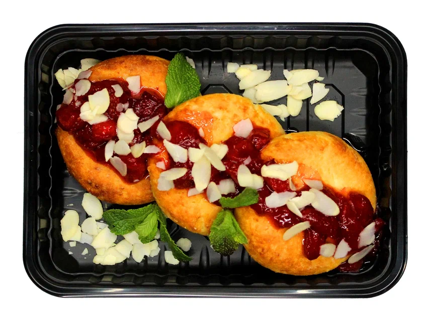 Ricotta Pancakes with Strawberry Jam
