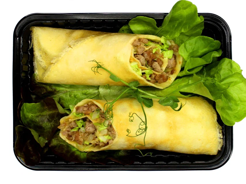 Wrap with Minced Meat and Napa Cabbage