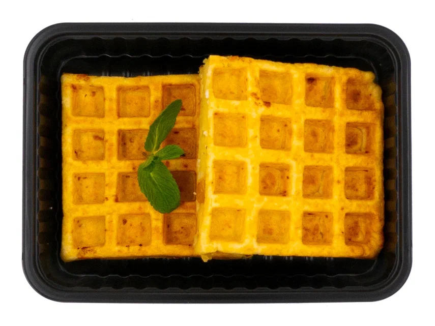 Belgian Waffles with Ricotta and Raisins