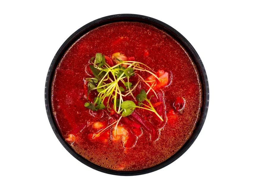 Borscht with Chicken and Beans