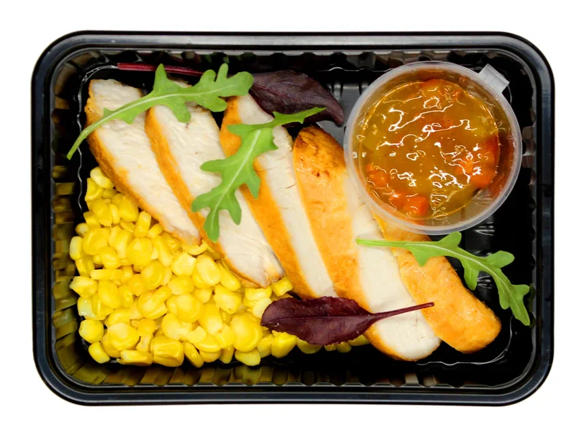 Turkey in Honey-Mustard Sauce with Corn